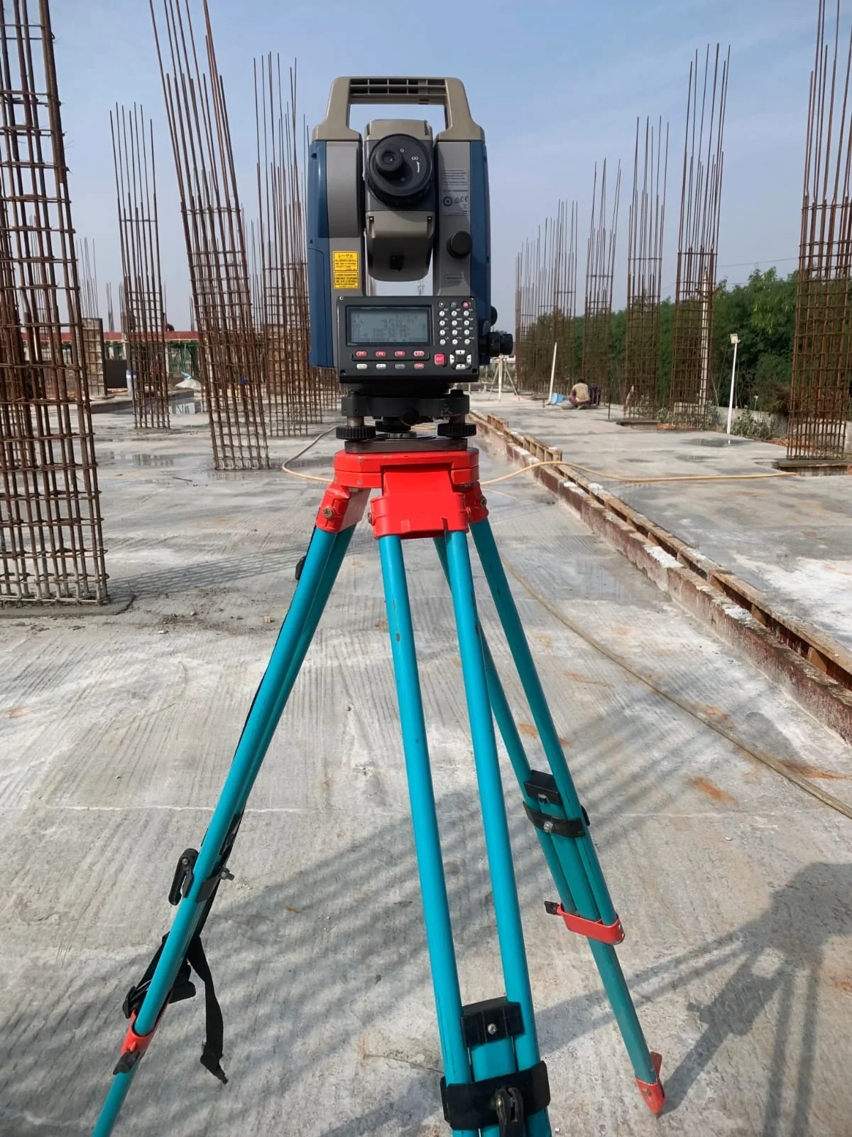 Total Station on a construction site
